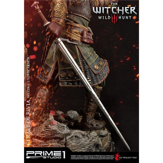 Witcher: Witcher 3 Wild Hunt Statue 1/4 Geralt of Rivia Skellige Undvik Armor 58 cm