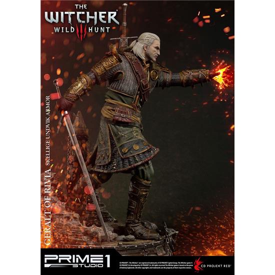 Witcher: Witcher 3 Wild Hunt Statue 1/4 Geralt of Rivia Skellige Undvik Armor 58 cm