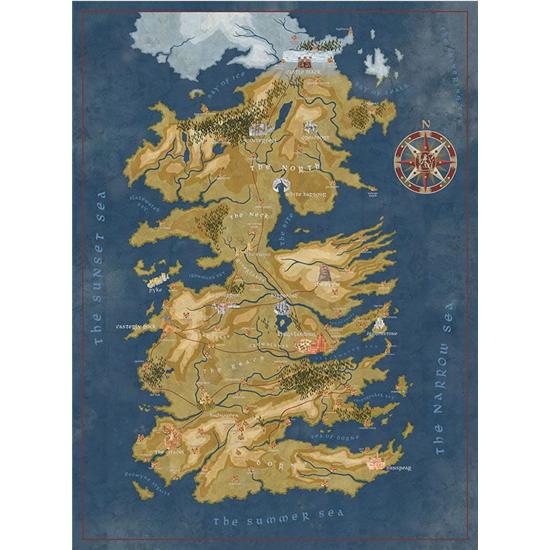 Game Of Thrones: Game of Thrones Puzzle Cersei Lannister Westeros Map