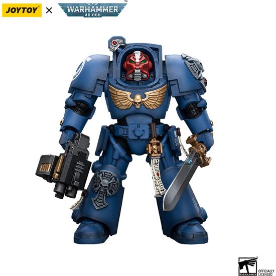 Warhammer: Ultramarines Terminator Squad Sergeant with Power Sword and Teleport Homer Action Figure 1/18 12 cm