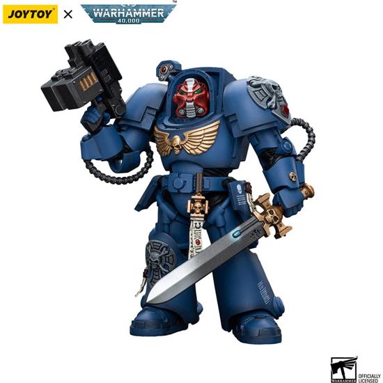 Warhammer: Ultramarines Terminator Squad Sergeant with Power Sword and Teleport Homer Action Figure 1/18 12 cm