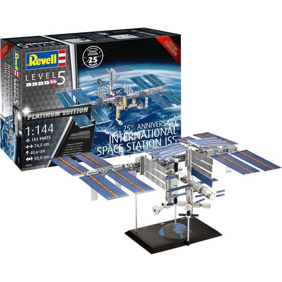 NASA: International Space Station ISS Samlesæt 1/144 25th Anniversary Platinum Edition 74 cm