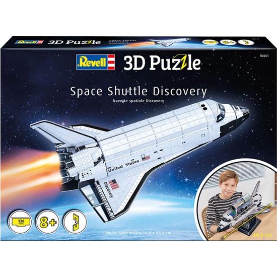 NASA: Space Shuttle Discovery 3D Puslespil (126 brikker) 49 cm