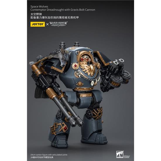 Warhammer: Space Wolves Contemptor Dreadnought with Gravis Bolt Cannon Action Figure 1/18 12 cm
