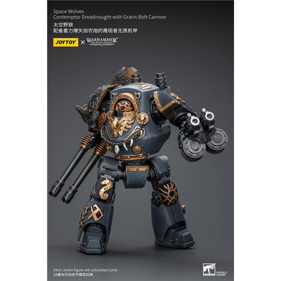 Warhammer: Space Wolves Contemptor Dreadnought with Gravis Bolt Cannon Action Figure 1/18 12 cm