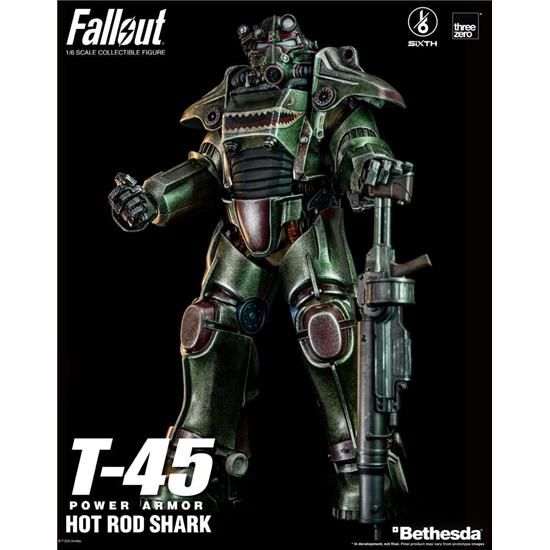 Fallout: T-45 Hot Rod Shark Power Armor FigZero Action Figure 1/6 37 cm