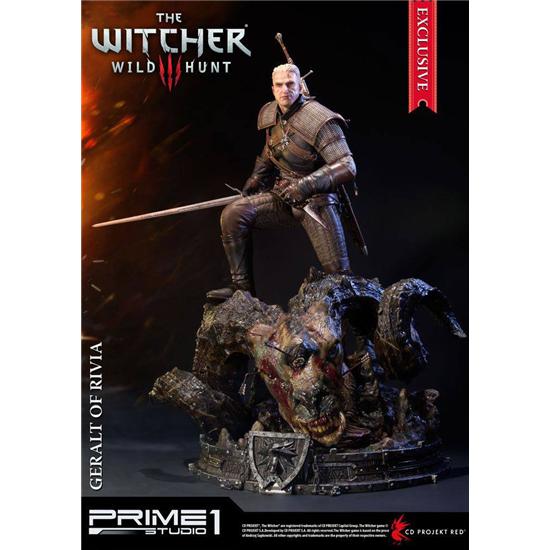 Witcher: Witcher 3 Wild Hunt Statue Geralt of Rivia Exclusive 66 cm