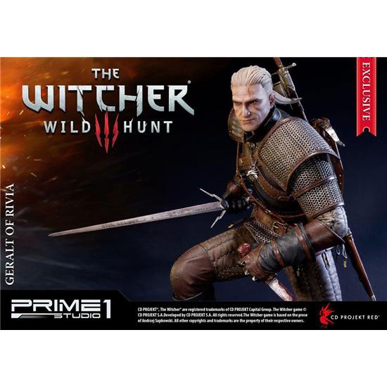 Witcher: Witcher 3 Wild Hunt Statue Geralt of Rivia Exclusive 66 cm