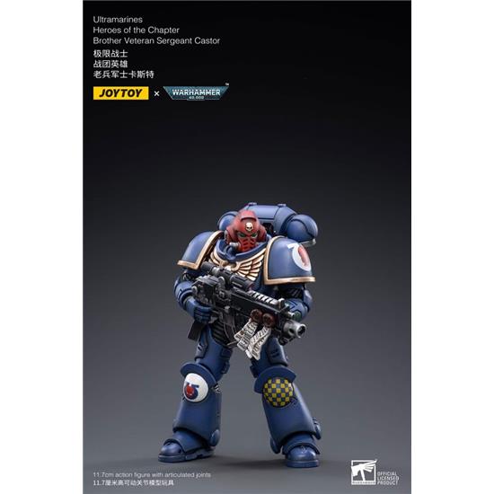 Warhammer: Ultramarines Heroes of the Chapter Brother Veteran Sergeant Castor Action Figure 1/18 12 cm