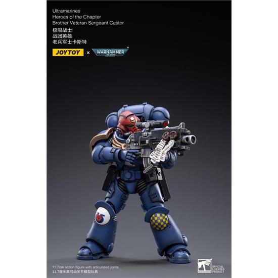 Warhammer: Ultramarines Heroes of the Chapter Brother Veteran Sergeant Castor Action Figure 1/18 12 cm