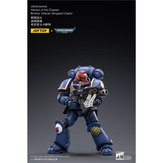 Warhammer: Ultramarines Heroes of the Chapter Brother Veteran Sergeant Castor Action Figure 1/18 12 cm