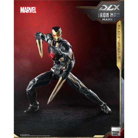 Infinity Saga: Iron Man Mark 50 (Black X Gold) DLX Action Figure 1/12 17 cm