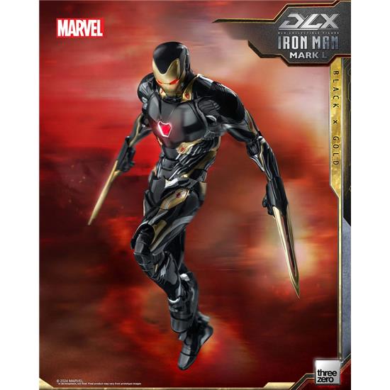 Infinity Saga: Iron Man Mark 50 (Black X Gold) DLX Action Figure 1/12 17 cm