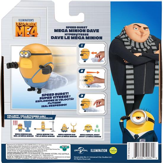 Grusomme Mig: Dave Mega Minion Action Figure 10 cm