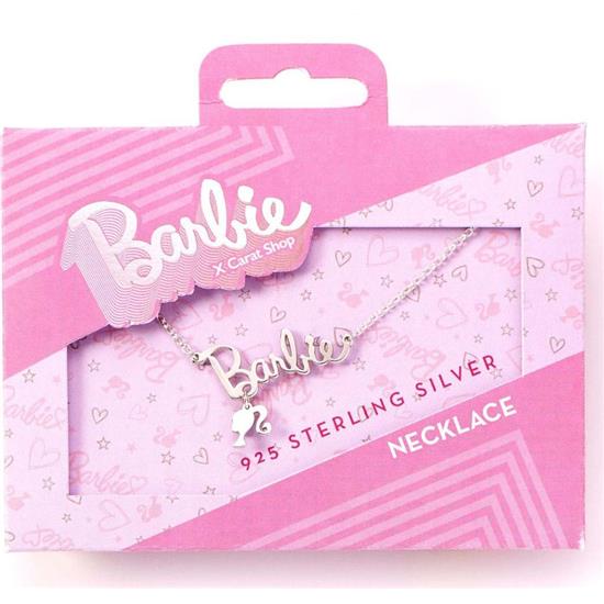 Barbie: Barbie  Logo & Silhouette Halskæde (Sterling Silver)