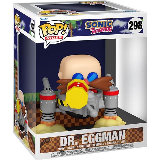 Sonic The Hedgehog: Dr. Eggman POP! Rides Vinyl Figur (#298) 15 cm