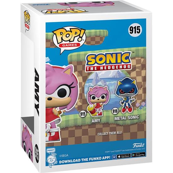 Sonic The Hedgehog: Amy Rose POP! Games Vinyl Figur (#915)