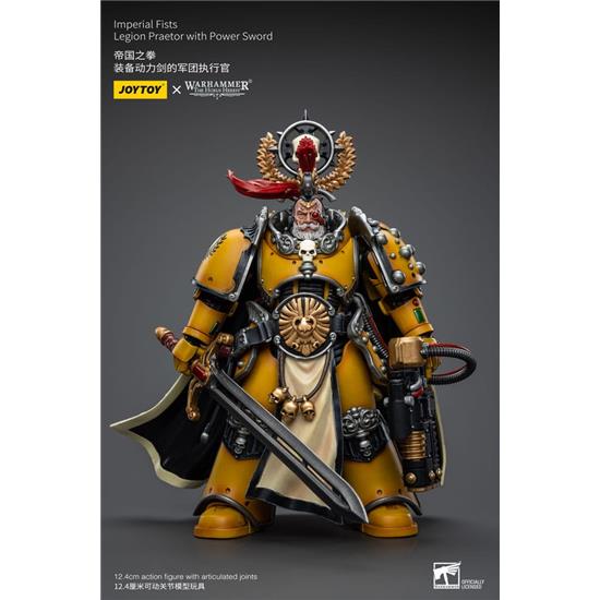 Warhammer: Imperial Fists Legion Praetor with Power Sword Action Figure 1/18 12 cm