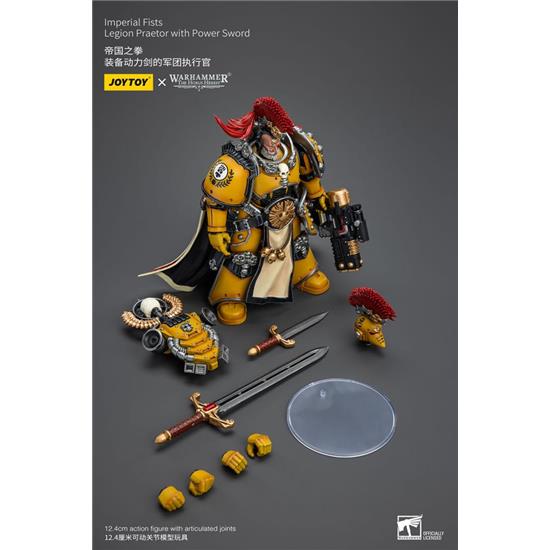 Warhammer: Imperial Fists Legion Praetor with Power Sword Action Figure 1/18 12 cm