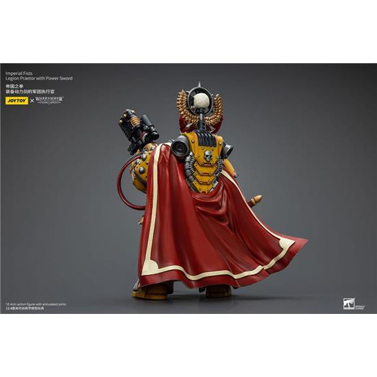 Warhammer: Imperial Fists Legion Praetor with Power Sword Action Figure 1/18 12 cm