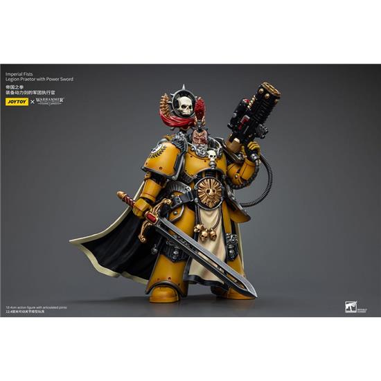 Warhammer: Imperial Fists Legion Praetor with Power Sword Action Figure 1/18 12 cm