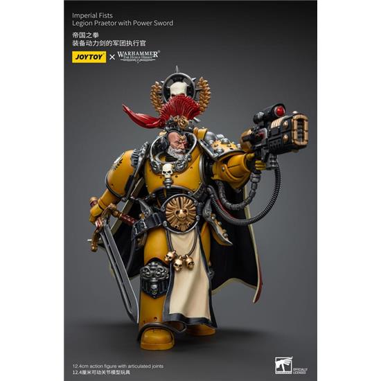 Warhammer: Imperial Fists Legion Praetor with Power Sword Action Figure 1/18 12 cm