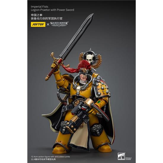 Warhammer: Imperial Fists Legion Praetor with Power Sword Action Figure 1/18 12 cm