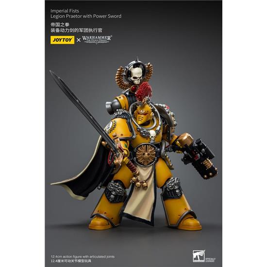 Warhammer: Imperial Fists Legion Praetor with Power Sword Action Figure 1/18 12 cm