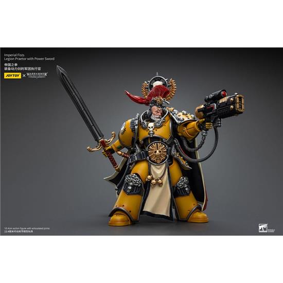 Warhammer: Imperial Fists Legion Praetor with Power Sword Action Figure 1/18 12 cm