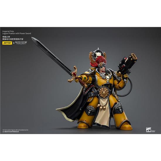 Warhammer: Imperial Fists Legion Praetor with Power Sword Action Figure 1/18 12 cm