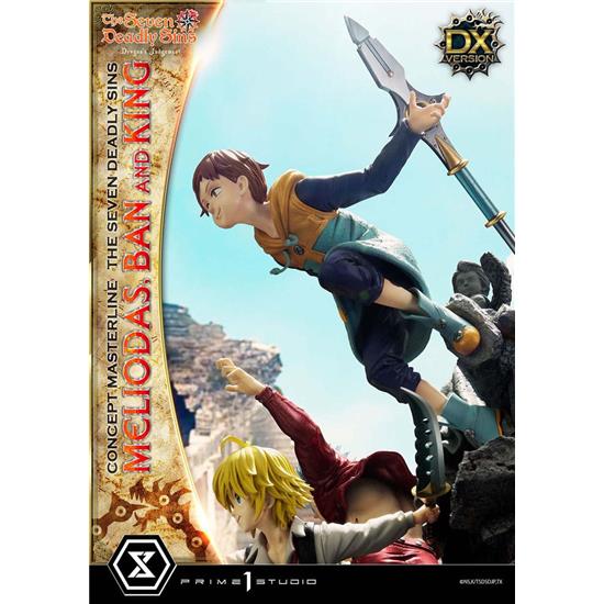 Manga & Anime: Meliodas, Ban and King Deluxe Bonus Version Concept Masterline Series Statue 55 cm