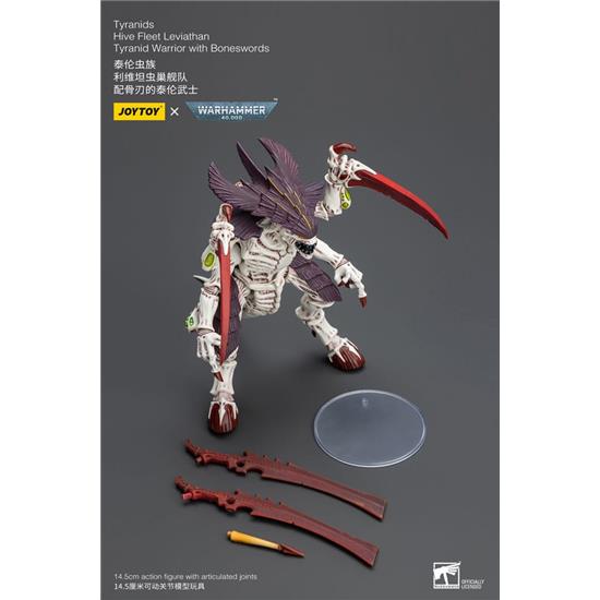 Warhammer: Tyranids Hive Fleet Leviathan Tyranid Warrior with Boneswords Action Figure 1/18 12 cm