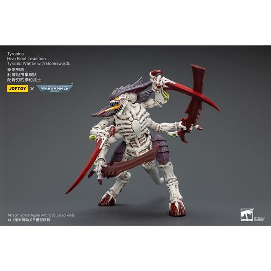 Warhammer: Tyranids Hive Fleet Leviathan Tyranid Warrior with Boneswords Action Figure 1/18 12 cm