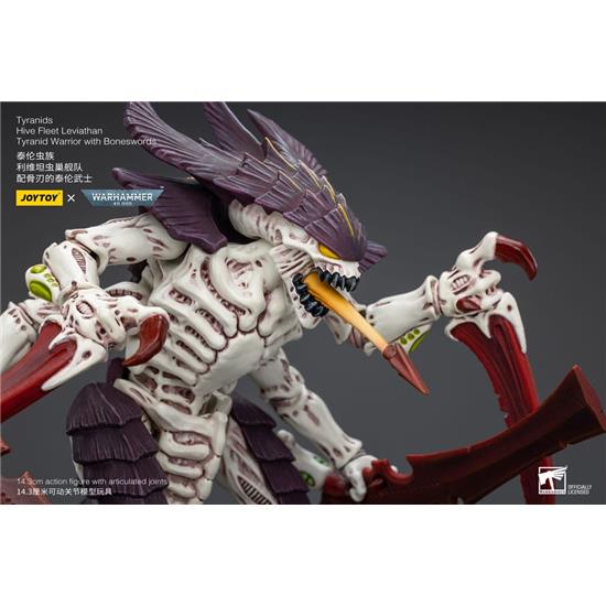 Warhammer: Tyranids Hive Fleet Leviathan Tyranid Warrior with Boneswords Action Figure 1/18 12 cm