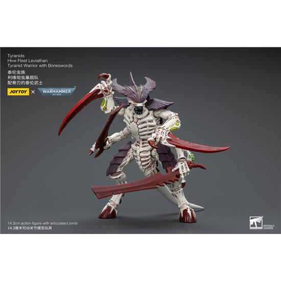 Warhammer: Tyranids Hive Fleet Leviathan Tyranid Warrior with Boneswords Action Figure 1/18 12 cm