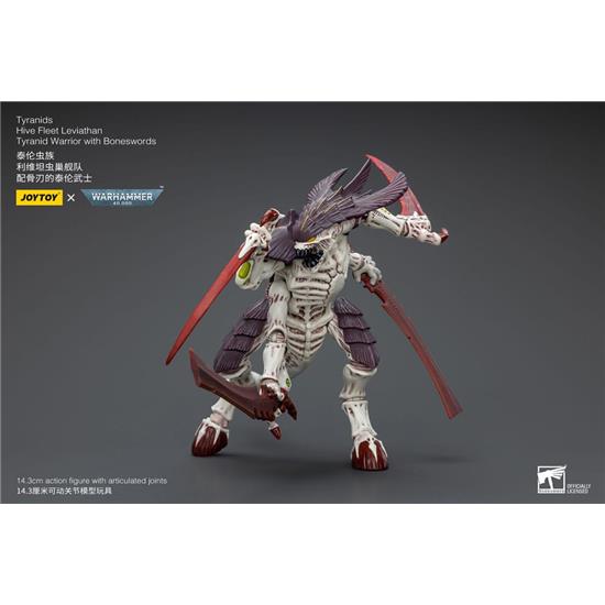 Warhammer: Tyranids Hive Fleet Leviathan Tyranid Warrior with Boneswords Action Figure 1/18 12 cm