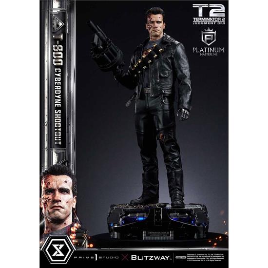 Terminator: T-800 Cyberdyne Shootout Platimum Masterline Series Statue 1/3 74 cm