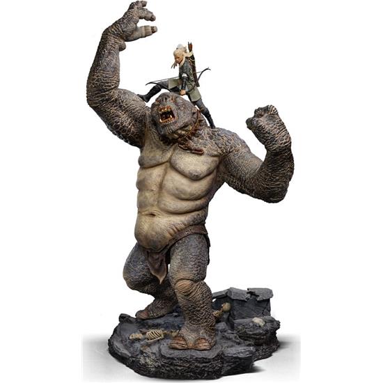 Lord Of The Rings: Cave Troll and Legolas Deluxe Art Scale Statue 1/10 72 cm