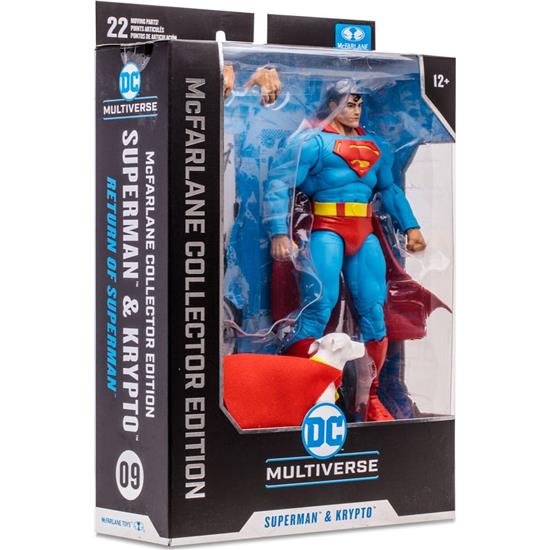 Superman: Superman & Krypto (Return of Superman) Action Figure 18 cm