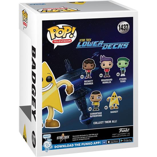 Star Trek: Badgey POP! TV Vinyl Figur (#1437)