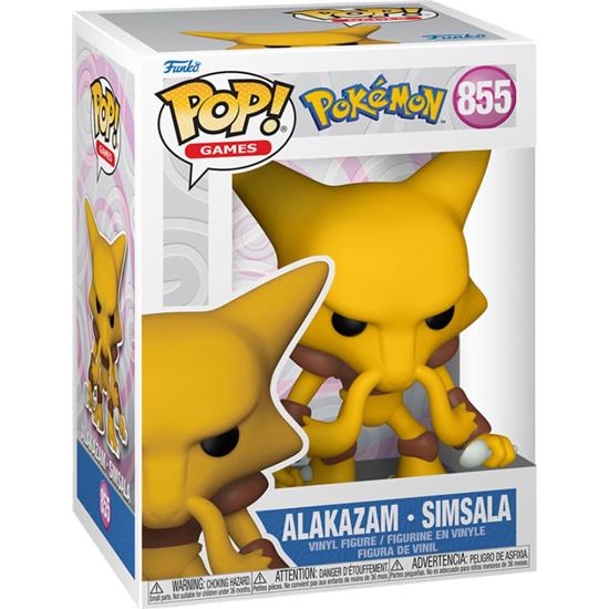 Pokémon: Alakazam POP! Games Vinyl Figur (#855)