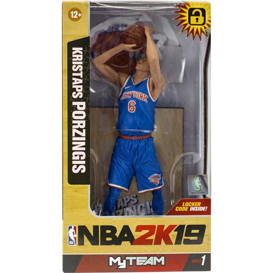 NBA: NBA 2K19 Action Figure Series 1 Kristaps Porzingis (New York Knicks) 15 cm