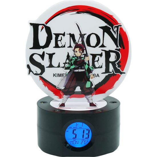 Demon Slayer: Tanjiro Alarm Ur med Lys 21 cm