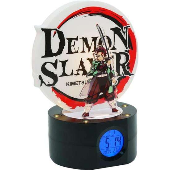 Demon Slayer: Tanjiro Alarm Ur med Lys 21 cm