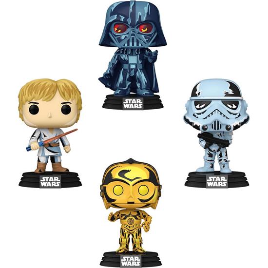 Star Wars: Star Wars Retro Series POP! Movies Vinyl Figursæt 4-Pak