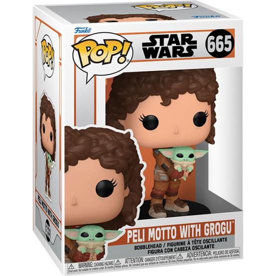 Star Wars: Peli Motto W/Grogu POP! Star Wars Vinyl Figur (#665)