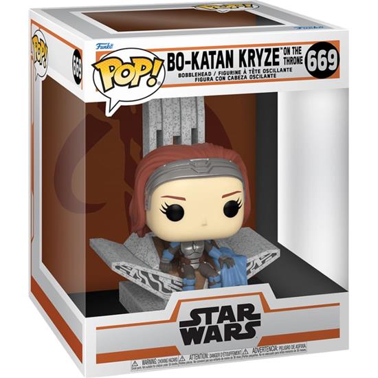 Star Wars: Bo Katan w/Throne POP! Deluxe Vinyl Figur (#669)