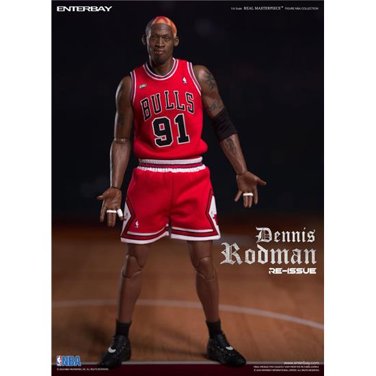 NBA: Dennis Rodman Limited Retro Editon Real Masterpiece Action Figure 1/6 33 cm