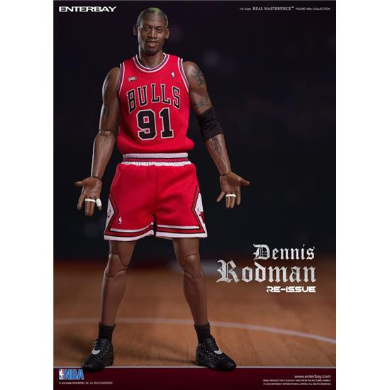 NBA: Dennis Rodman Limited Retro Editon Real Masterpiece Action Figure 1/6 33 cm