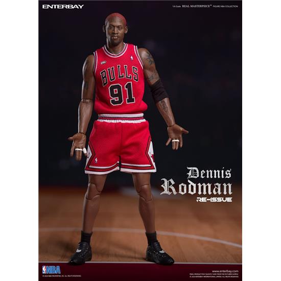 NBA: Dennis Rodman Limited Retro Editon Real Masterpiece Action Figure 1/6 33 cm